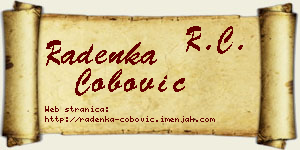 Radenka Čobović vizit kartica